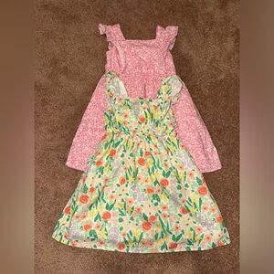 Cat & Jack Pink and Floral Kids Dress Set